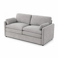 Canapé 2 Places Tissu Polyester Gris