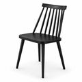 Chaise en bois noir pour intérieur 85x45x50 cm