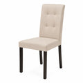 Chaise en tissu polyester avec pieds en bois