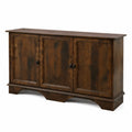 Buffet en bois de pin marron 3 portes 120x40x80 cm